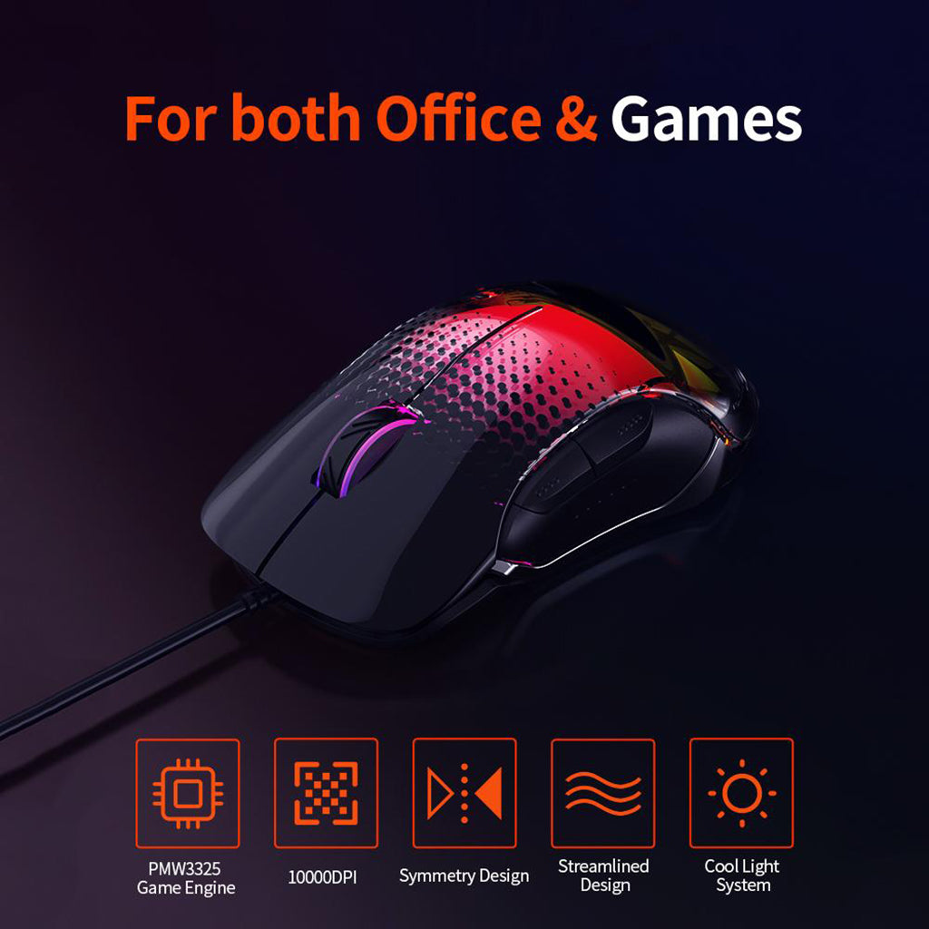 USB Wired Gaming Mouse 8 Buttons Gaming Laptop Computer Mice Black