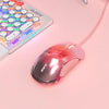 USB Wired Gaming Mouse 8 Buttons Gaming Laptop Computer Mice Pink