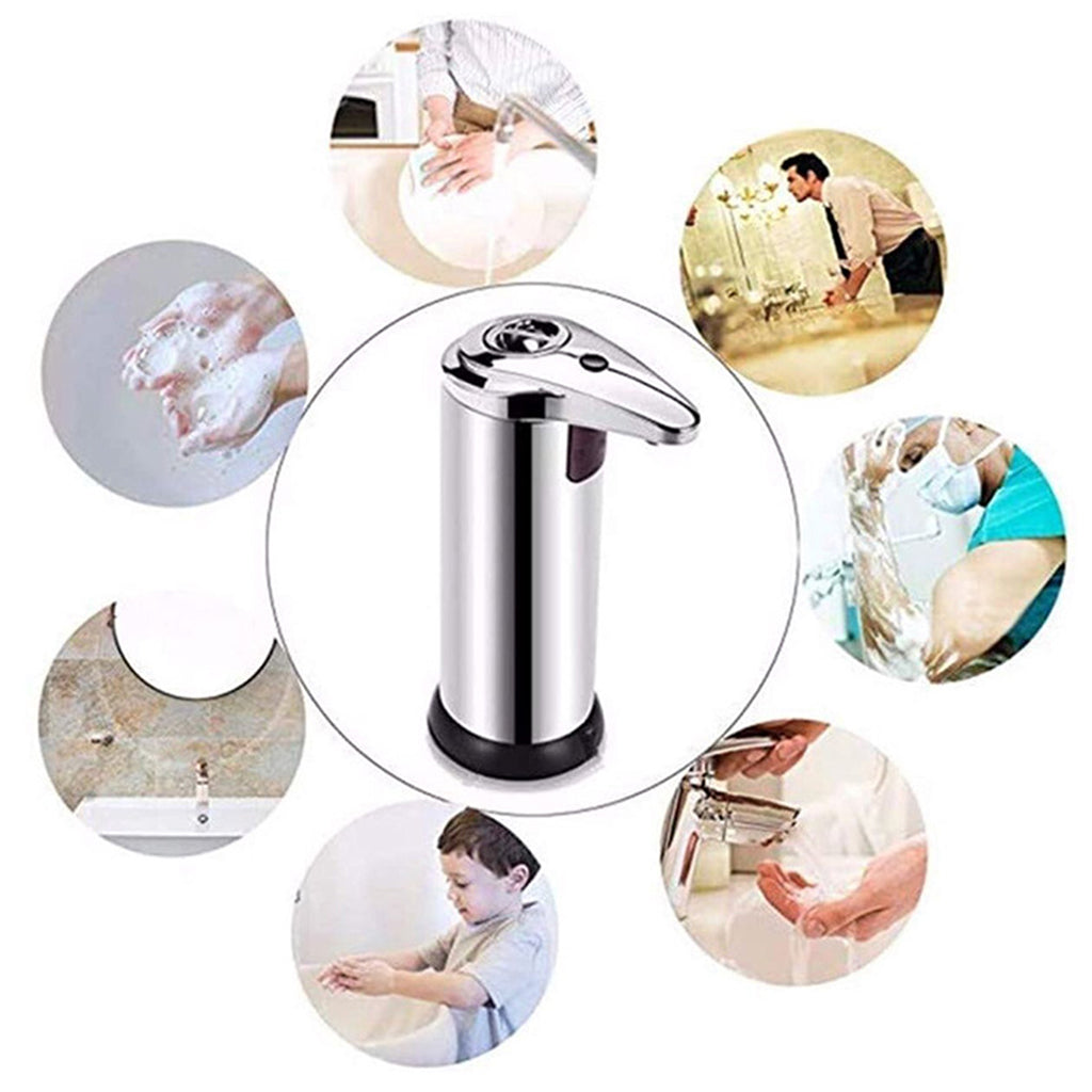 Touchless Automatic Soap Dispenser Infrared Sensor Hand Washer  Silver