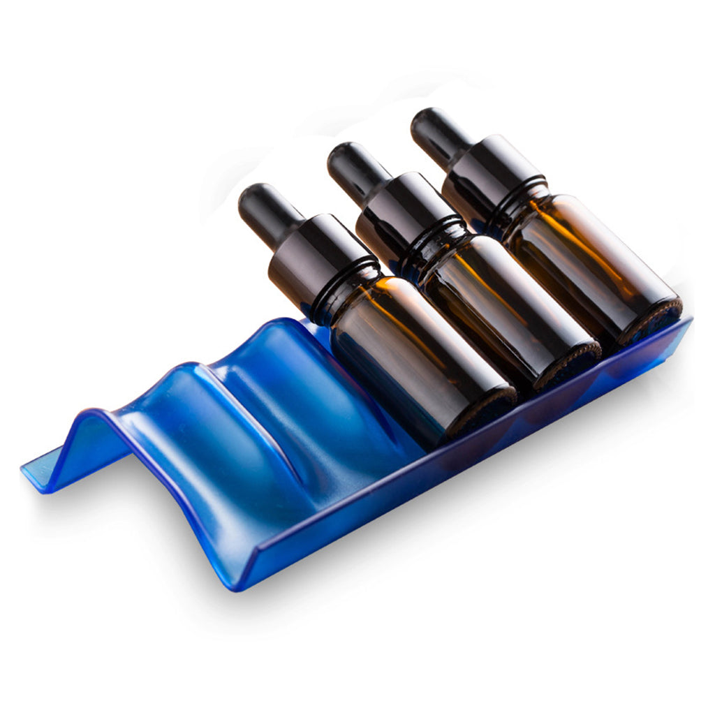 3Pcs Essential Oil Organizers Oil Bottles Rack for Drawer Storage Blue