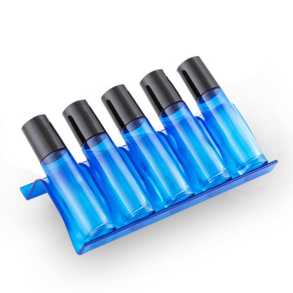 3Pcs Essential Oil Organizers Oil Bottles Rack for Drawer Storage Blue