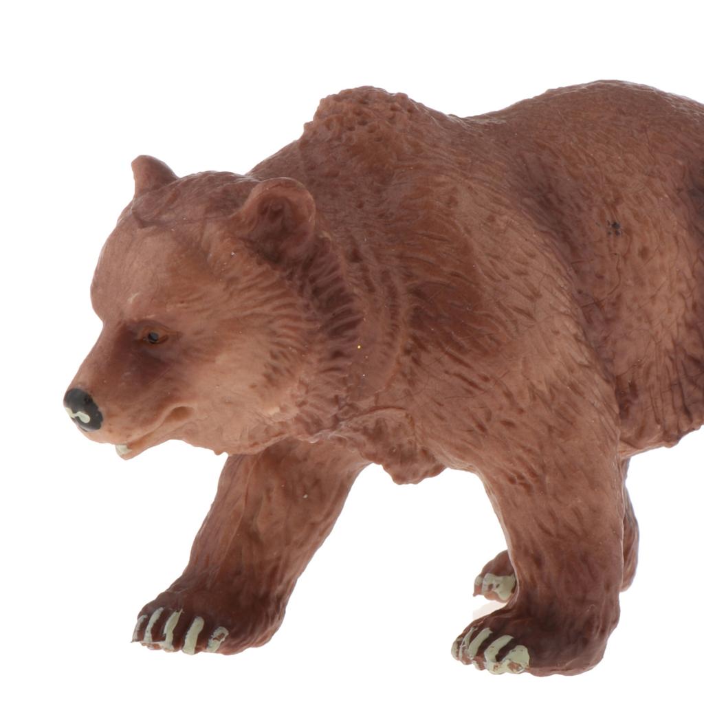 Simulation Animal Model Kids Educational Toys brown bear PL127-080