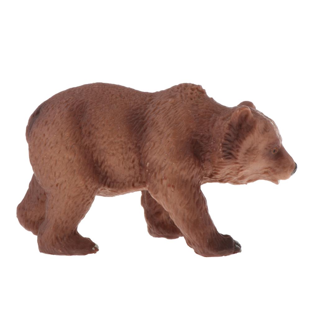 Simulation Animal Model Kids Educational Toys brown bear PL127-080