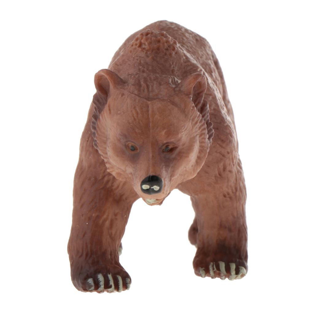 Simulation Animal Model Kids Educational Toys brown bear PL127-080