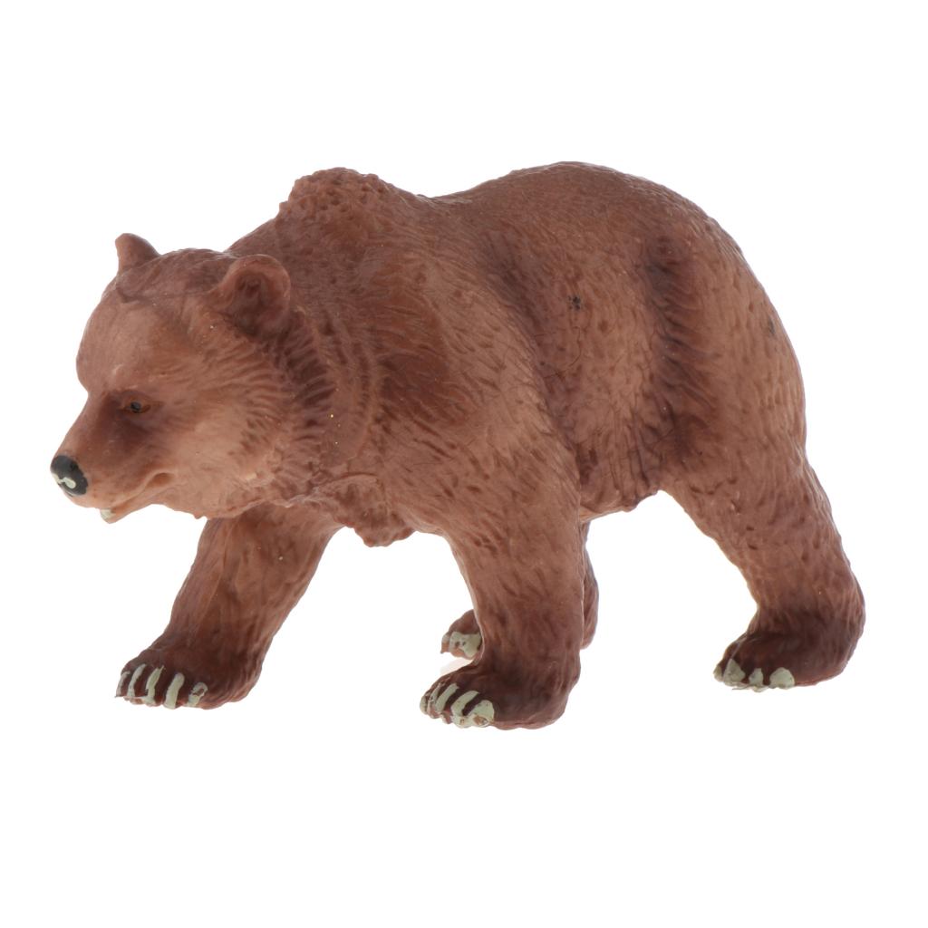 Simulation Animal Model Kids Educational Toys brown bear PL127-080