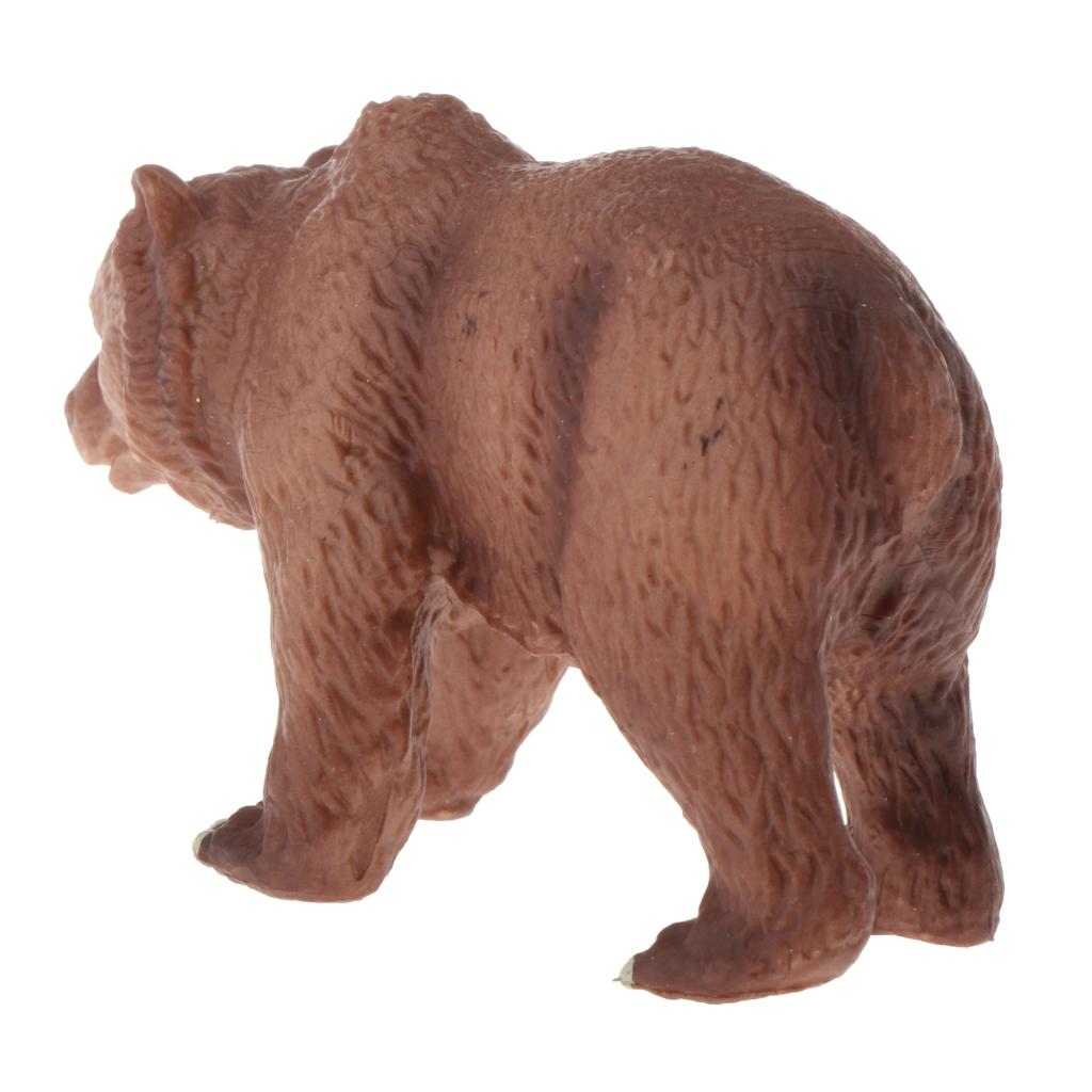 Simulation Animal Model Kids Educational Toys brown bear PL127-080