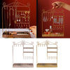 Jewelry Rack Necklace Bracelet Rings Display Stand Golden