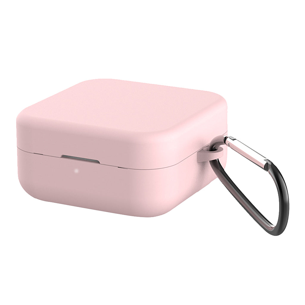 Silicone Case Cover Protective For Xiaomi Air2 SE Earpod Pink+Buckle