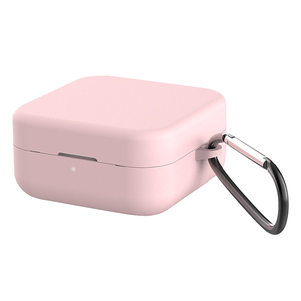 Silicone Case Cover Protective For Xiaomi Air2 SE Earpod Pink+Buckle