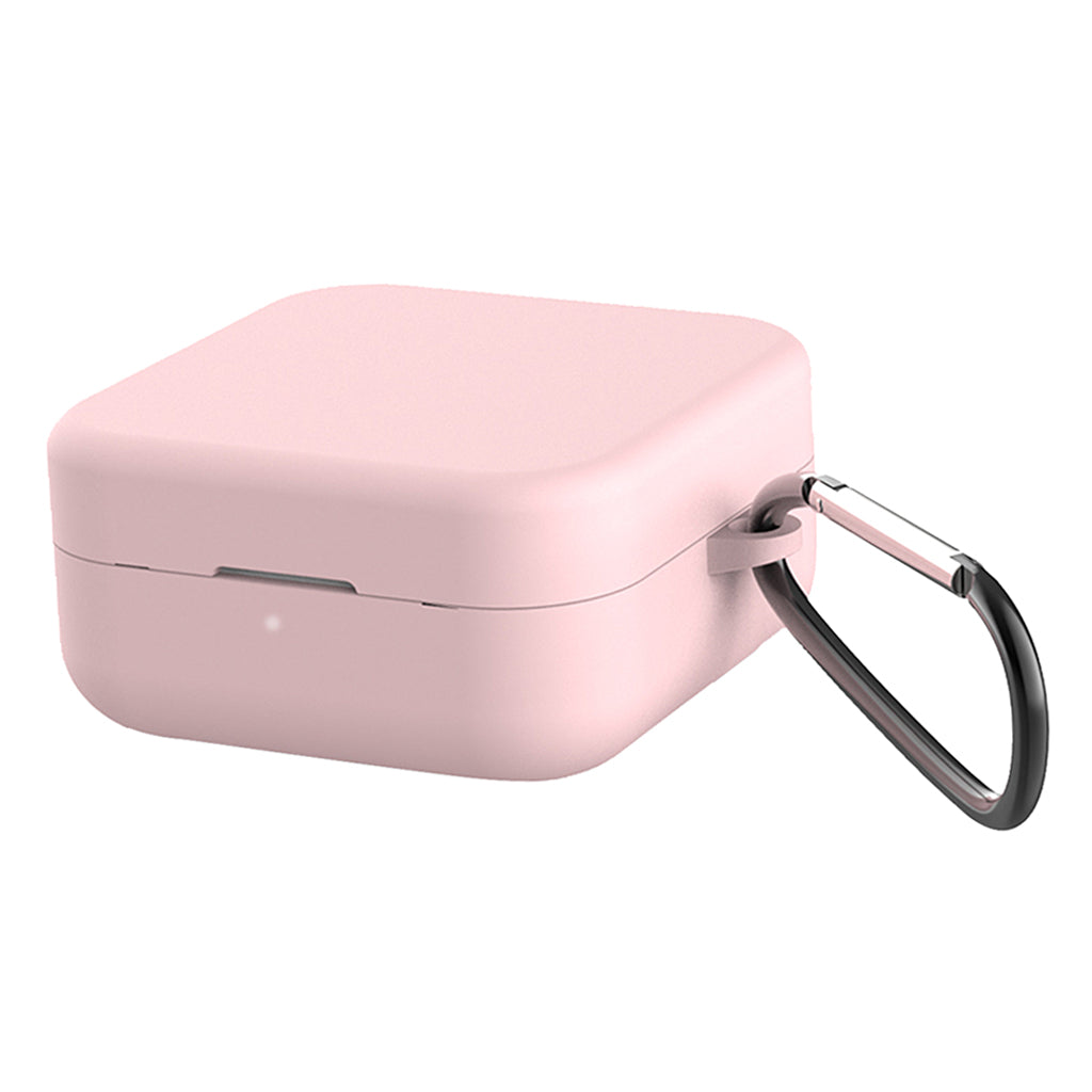 Silicone Case Cover Protective For Xiaomi Air2 SE Earpod Pink+Buckle