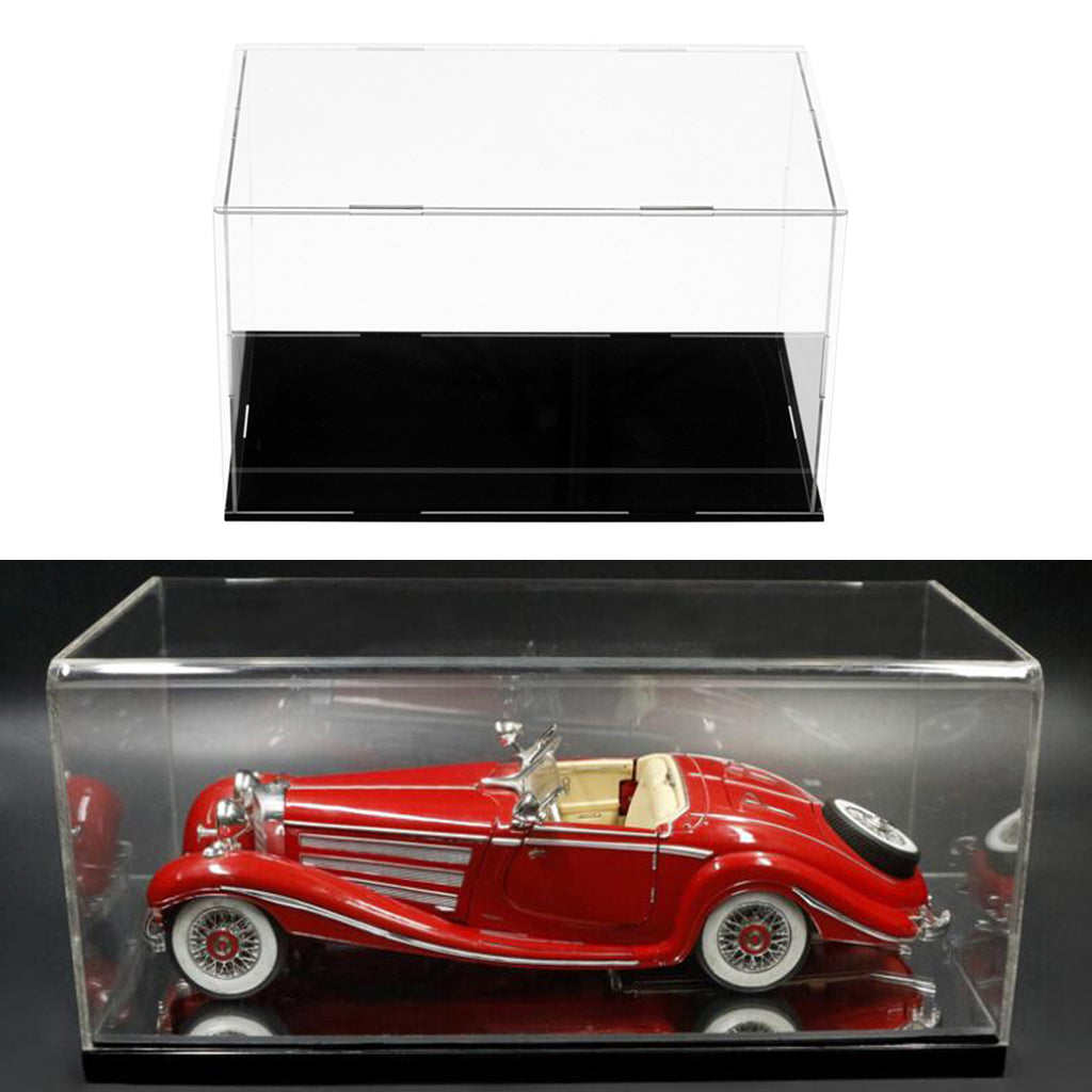 Clear Acrylic Display Case Dustproof Protection Boxes Container  27x15x12cm 1:35