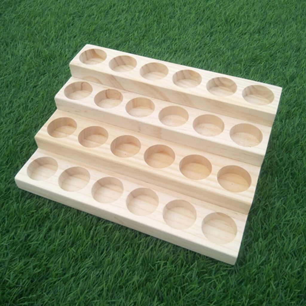 Essential Oil Storage Rack Display Stand Aromatherapy Wood Rack Holder 06