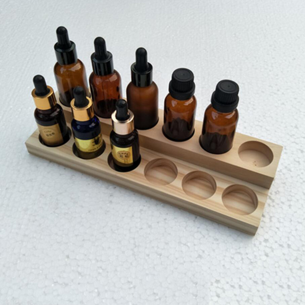 Essential Oil Storage Rack Display Stand Aromatherapy Wood Rack Holder 02