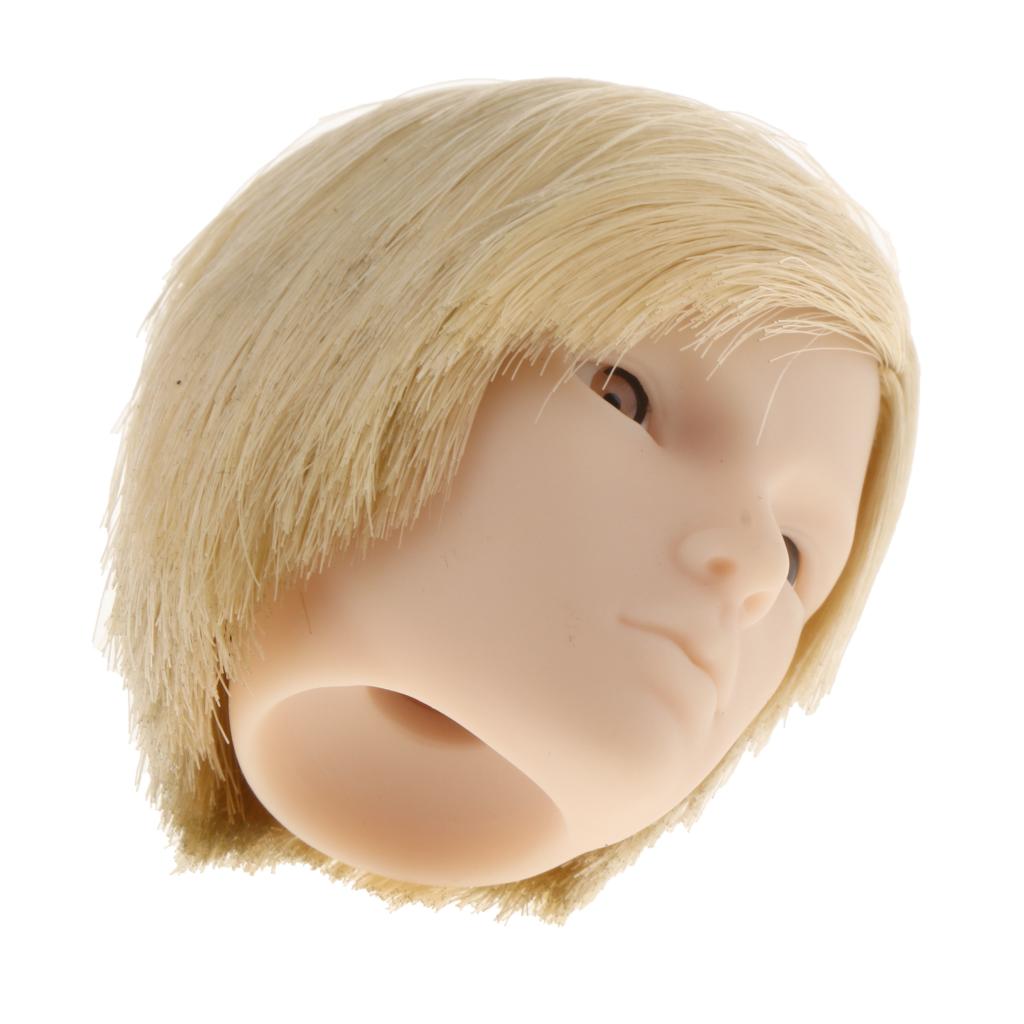 1/6 Female Head Sculpt Short Hair for 12'' Figure HOT TOYS Golden