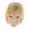 1/6 Female Head Sculpt Short Hair for 12'' Figure HOT TOYS Golden