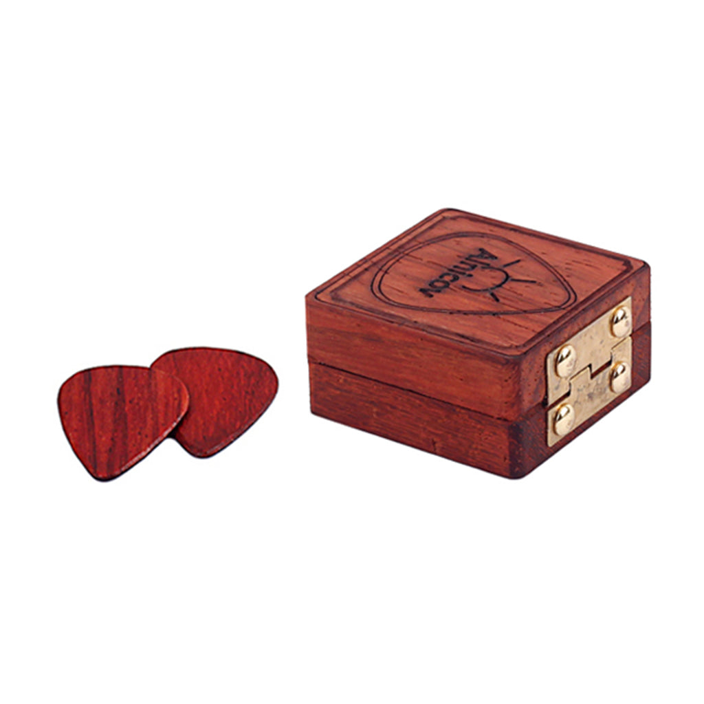 Rosewood Guitar Pick Box Plectrum Holder Case for Guitar Lover Gift Wood