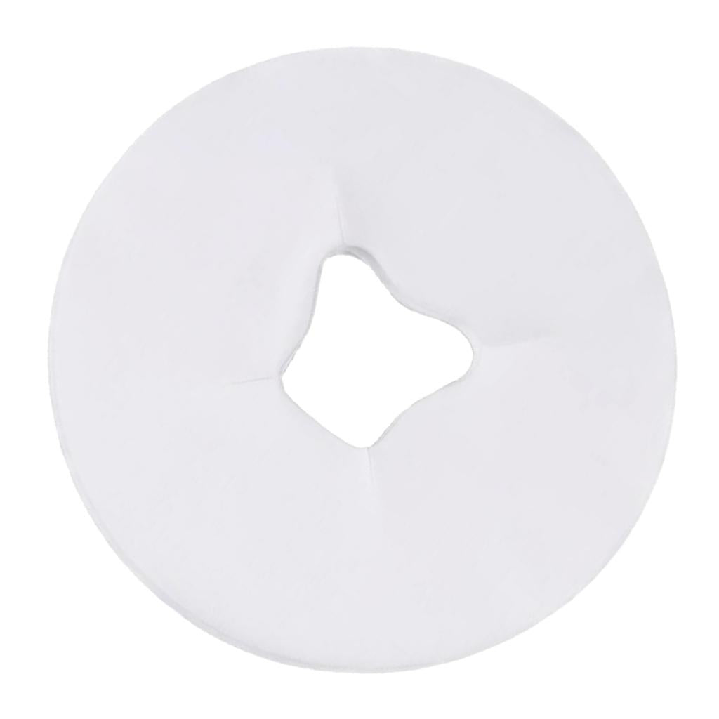 Disposable Non-woven Cloth Face Hole Table Cover Headrest Beauty Salon Accs White A