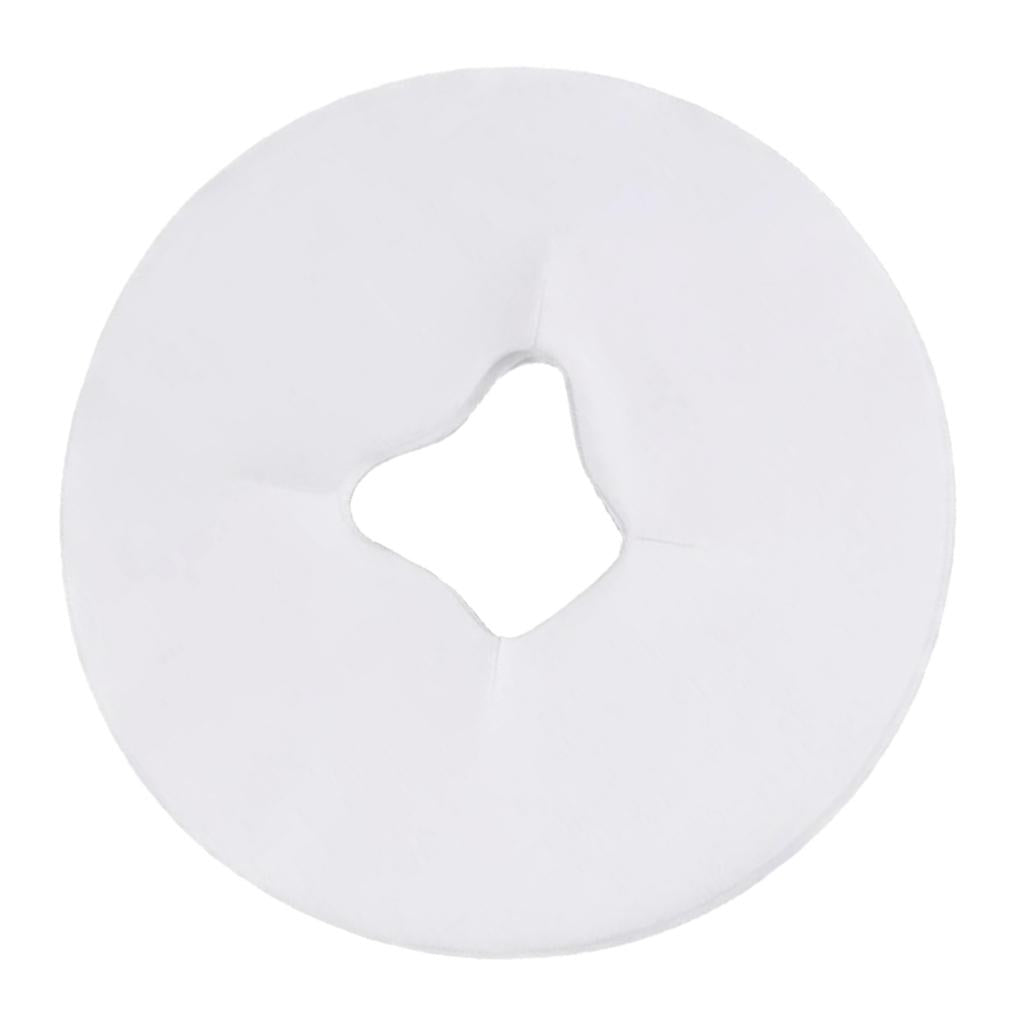 Disposable Non-woven Cloth Face Hole Table Cover Headrest Beauty Salon Accs White A