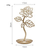 Fashion hollow flower style earring display stand organizer Golden