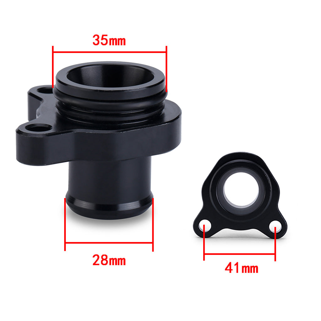 Water Hose Fitting Fit For BMW N54 335i 11537541992 11537544638 Black