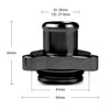 Water Hose Fitting Fit For BMW N54 335i 11537541992 11537544638 Black