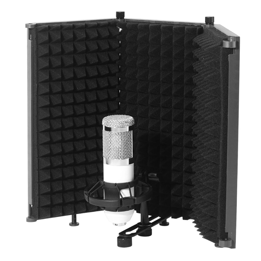 Studio Microphone Isolation for Recording Sound Microphone Accessories 3 Panel