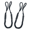 2pcs Marine Boat Bungee Dock Line Anchor / Mooring Rope 4ft Black