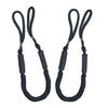 2pcs Marine Boat Bungee Dock Line Anchor / Mooring Rope 4ft Black