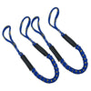 2pcs Marine Boat Bungee Dock Line Anchor / Mooring Rope 4ft Blue 2