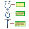 2pcs Marine Boat Bungee Dock Line Anchor / Mooring Rope 4ft Blue 2