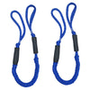 2pcs Marine Boat Bungee Dock Line Anchor / Mooring Rope 4ft Blue