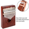 17 Key Kalimba Thumb Piano Finger Mbira Solid Musical Instrument Blue