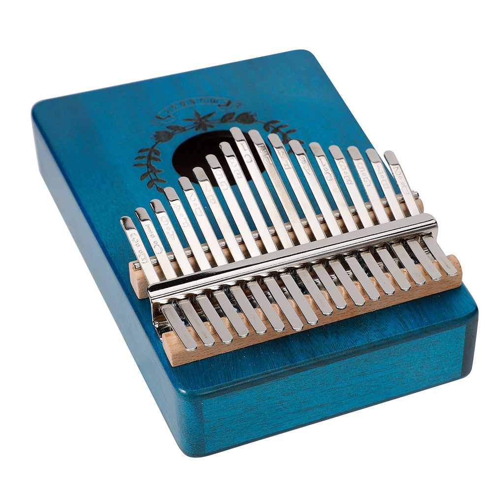 17 Key Kalimba Thumb Piano Finger Mbira Solid Musical Instrument Blue