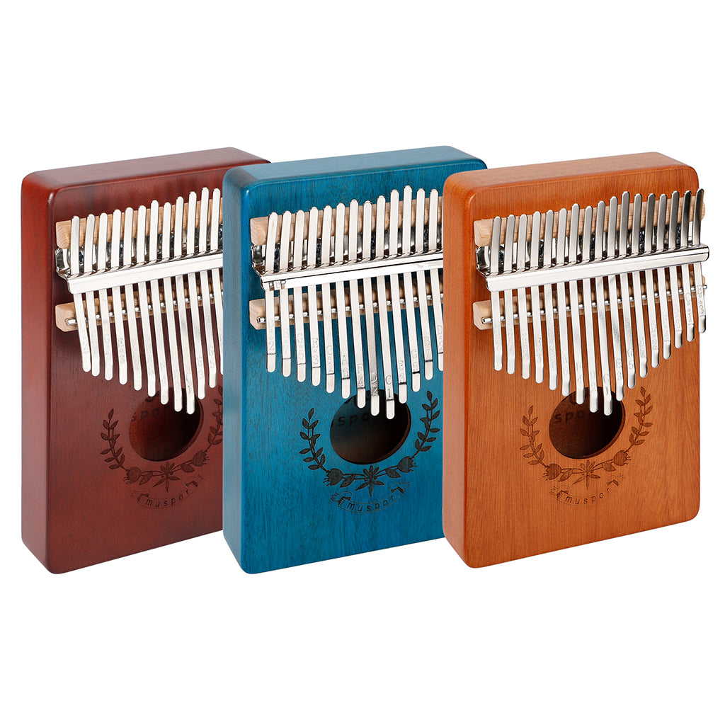 17 Key Kalimba Thumb Piano Finger Mbira Solid Musical Instrument Wood