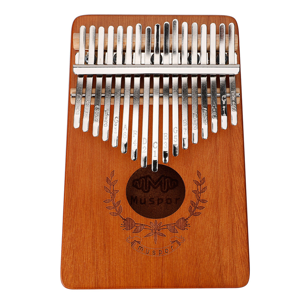 17 Key Kalimba Thumb Piano Finger Mbira Solid Musical Instrument Wood