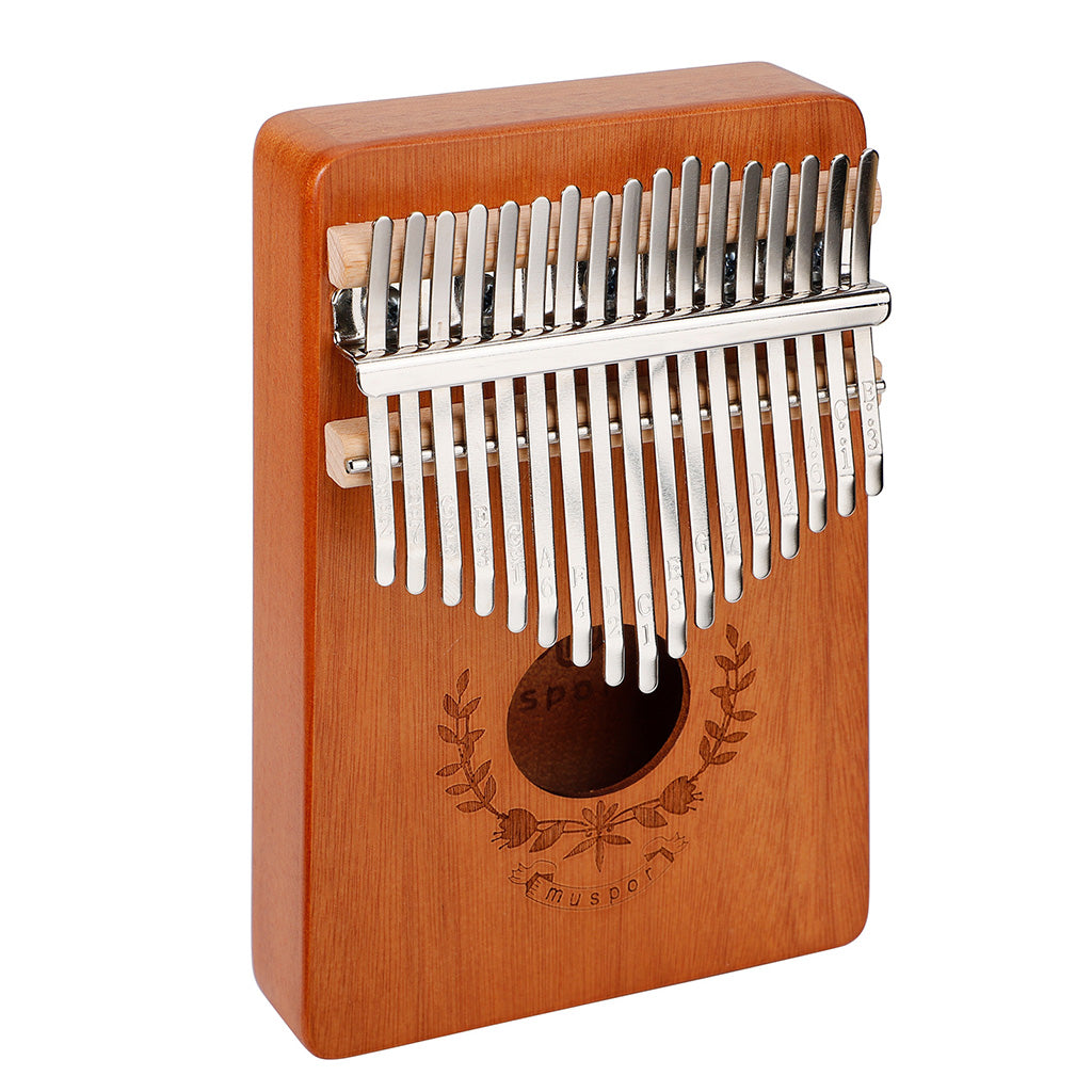 17 Key Kalimba Thumb Piano Finger Mbira Solid Musical Instrument Wood