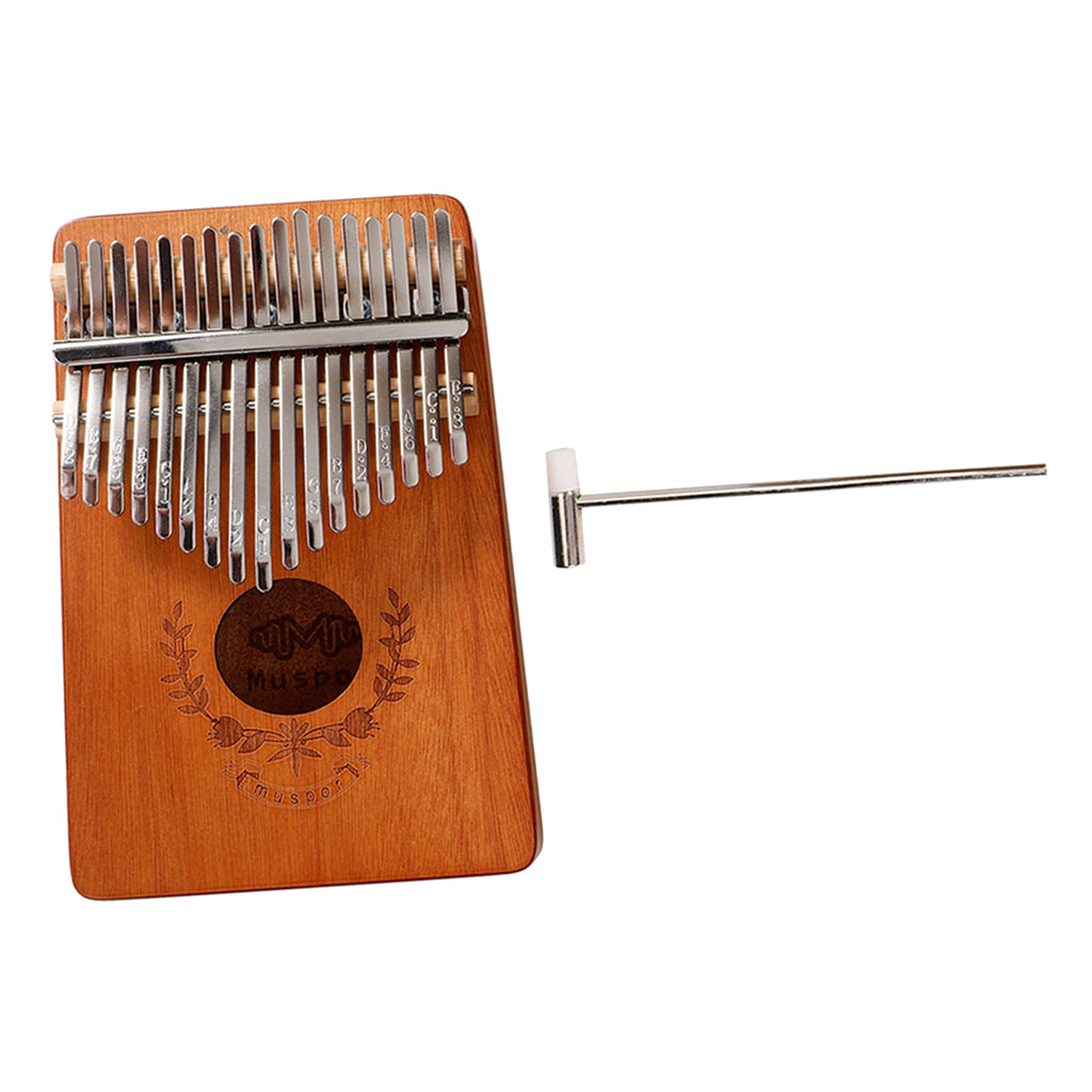 17 Key Kalimba Thumb Piano Finger Mbira Solid Musical Instrument Wood