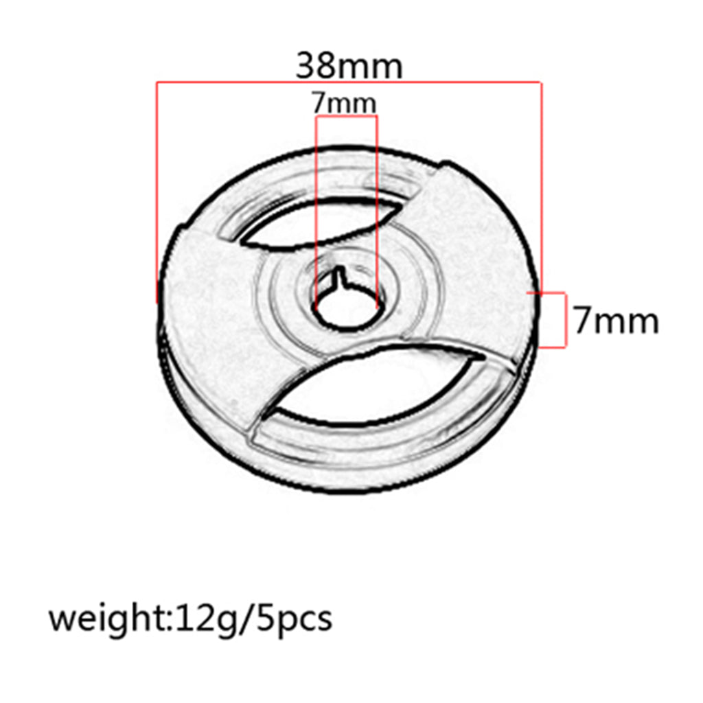 5 Pieces Metal Phonograph Accessories Metal Turntable Record Adapter Set