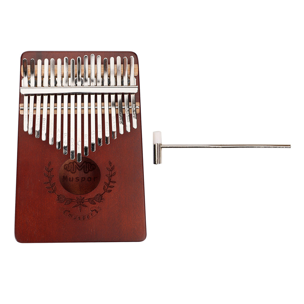 17 Key Kalimba Thumb Piano Finger Mbira Solid Musical Instrument Coffee