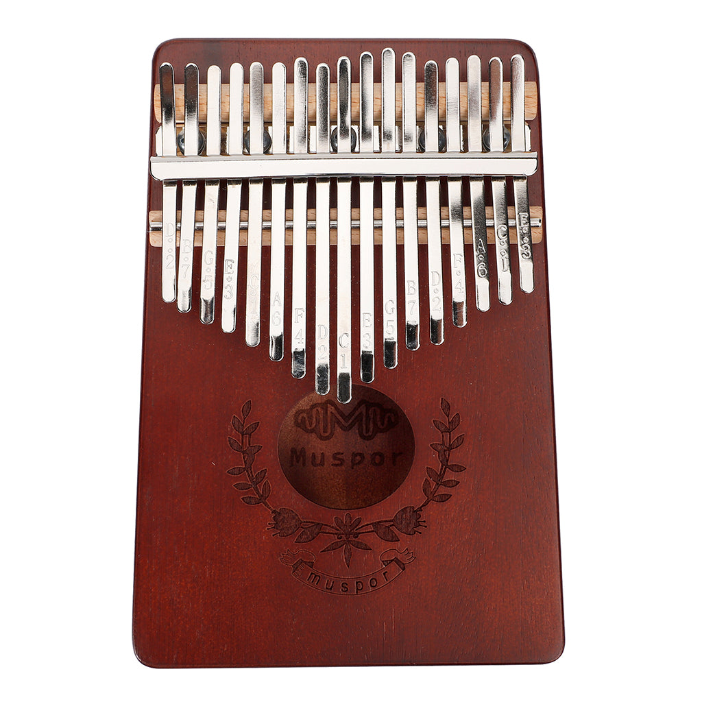 17 Key Kalimba Thumb Piano Finger Mbira Solid Musical Instrument Coffee