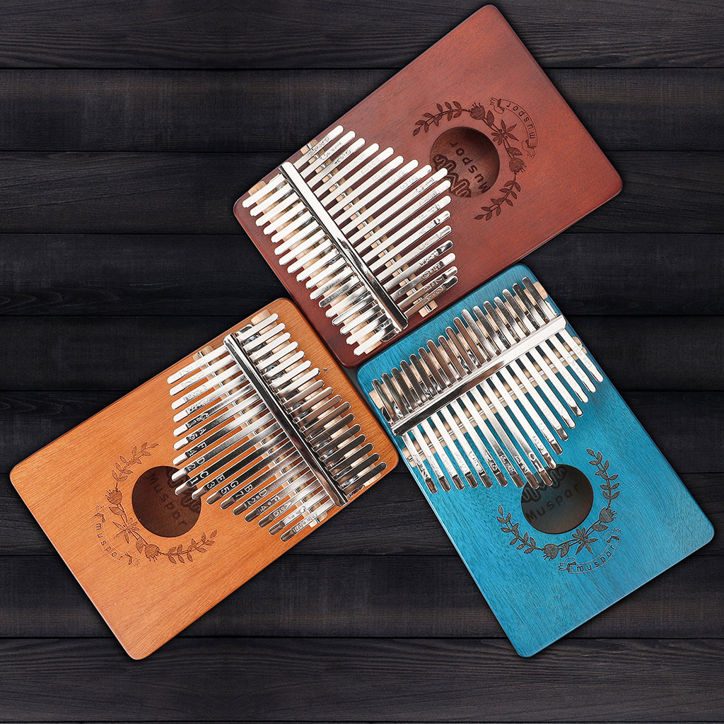 17 Key Kalimba Thumb Piano Finger Mbira Solid Musical Instrument Coffee