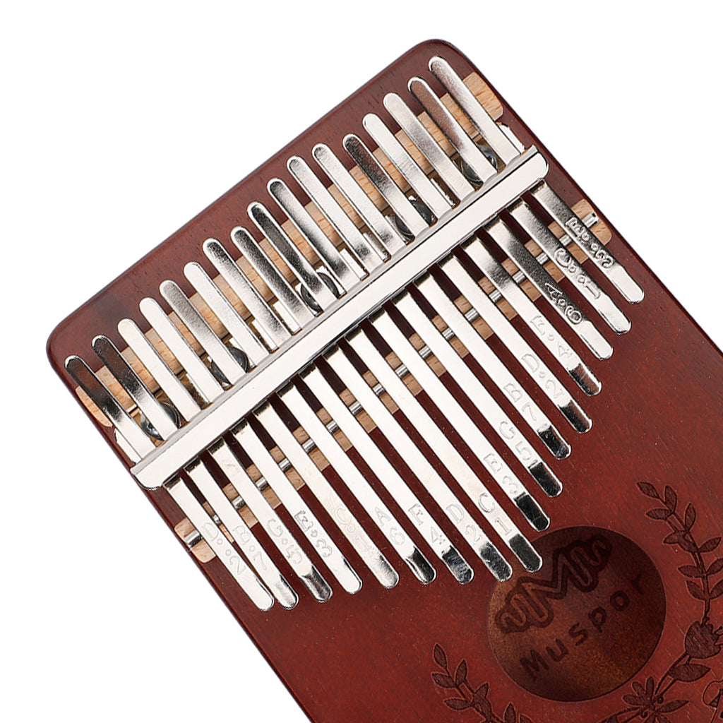 17 Key Kalimba Thumb Piano Finger Mbira Solid Musical Instrument Coffee