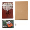 17 Key Kalimba Thumb Piano Finger Mbira Solid Musical Instrument Coffee