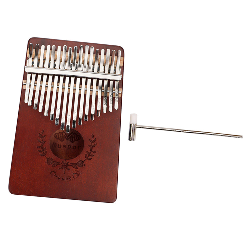 17 Key Kalimba Thumb Piano Finger Mbira Solid Musical Instrument Coffee