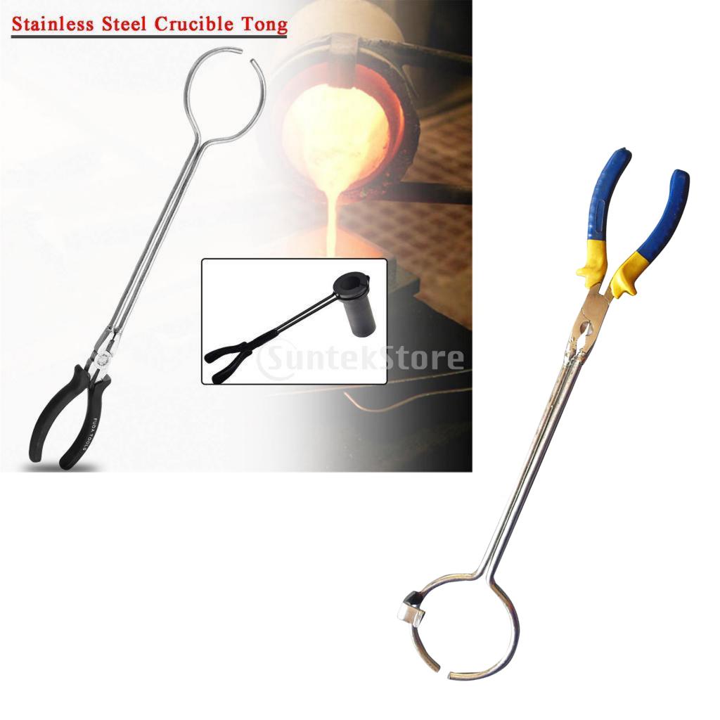 Steel Crucible Tongs for Melting Casting Refining Gold Silver Copper