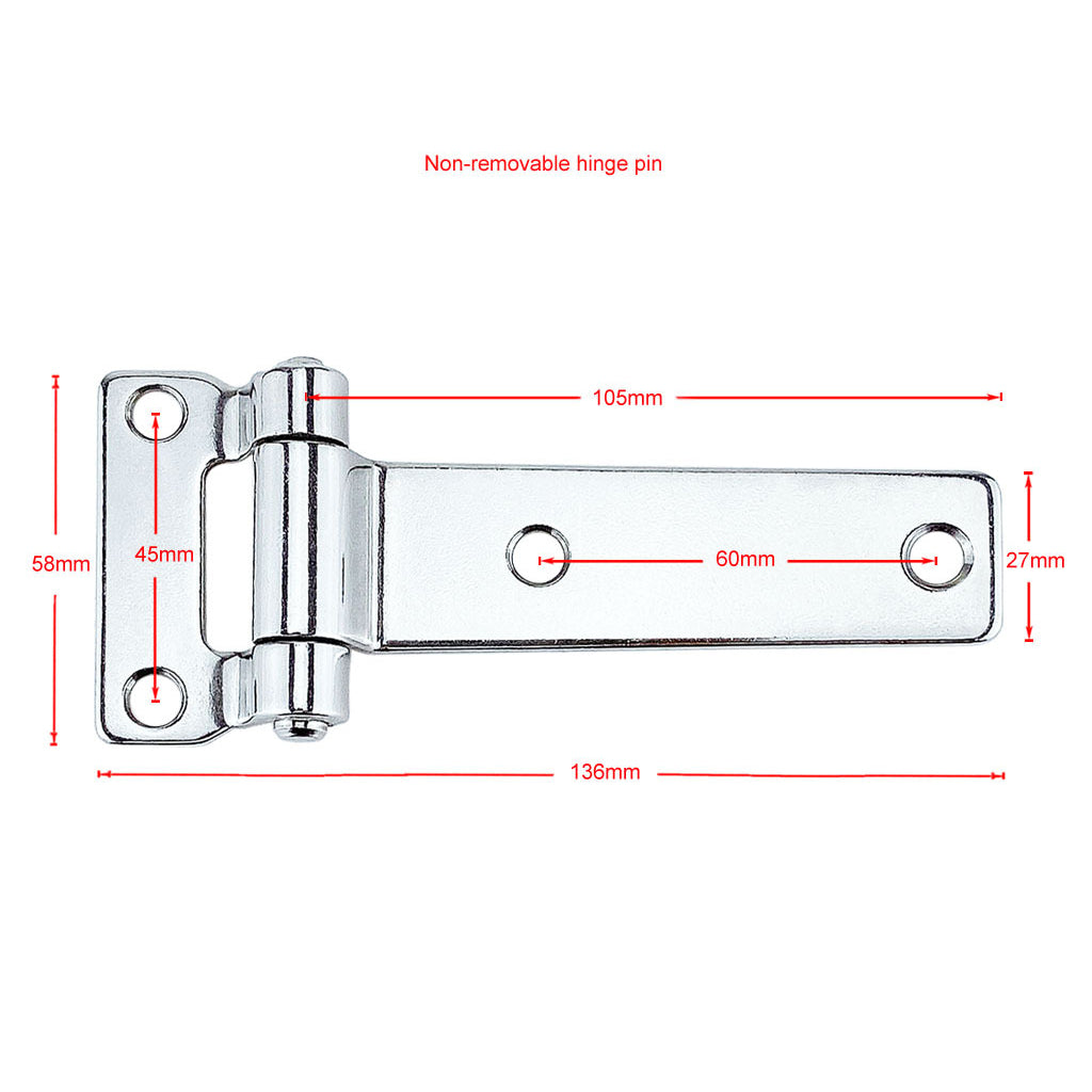 Heavy Duty Stainless Steel Trailer Truck RV Door Rear Hinge