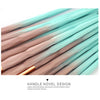 20x Unicorn Eye Brush Set Kit Powder Brushes Diamond Gradient Green Coffee