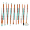 20x Unicorn Eye Brush Set Kit Powder Brushes Diamond Gradient Green Coffee