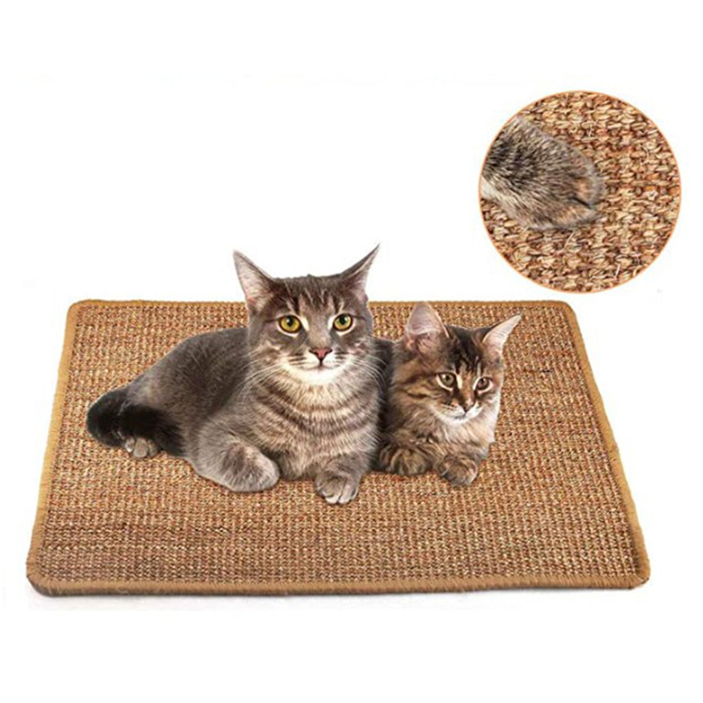 Natural Sisal Cat Mat,Protection Play Scratcher Pad S