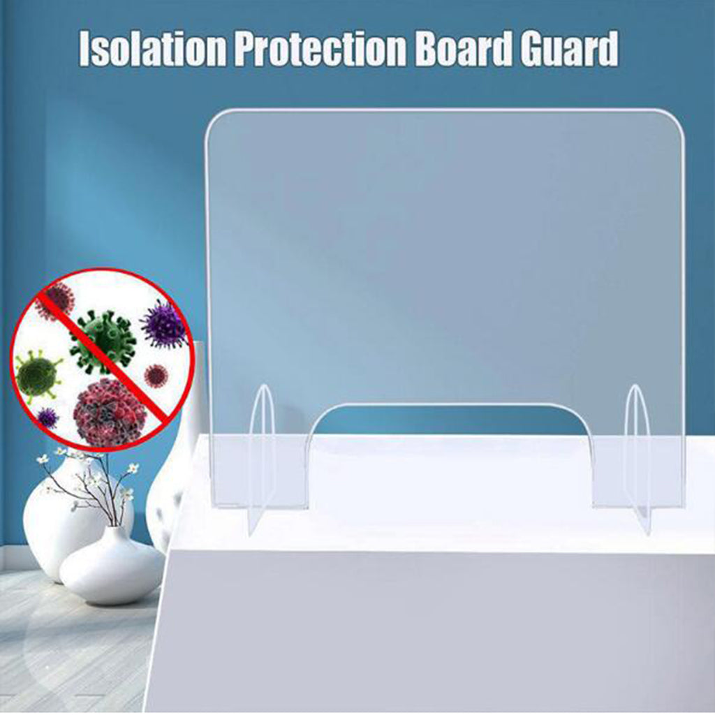 SNEEZE GUARD Acrylic Protecive Barrier Desk Checkout Shield Screen 50x40cm